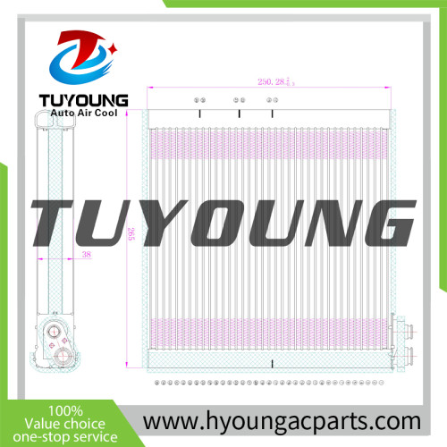 TUYOUNG China supply RHD auto ac evaporator for Honda Civic 4D 2005-2012  Honda Civic, FD2, FD1, FD3,  80211SNB003 80211-SNB-003 HY-ET179