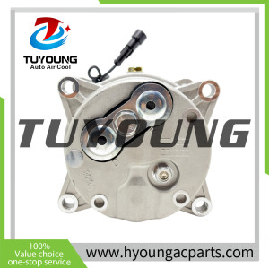 AC Compressor V5 6pk 118mm 12v with correct electrical connector