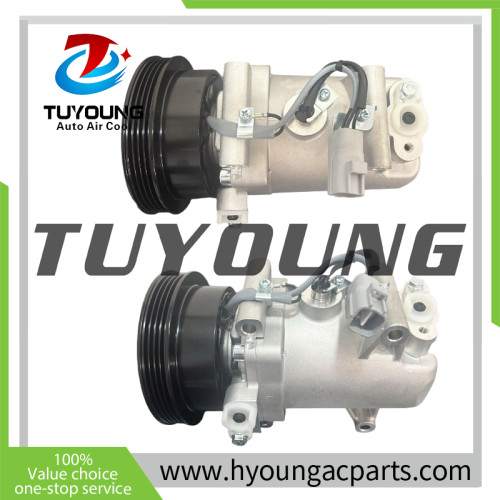 automotive air conditioning compressor with sensor for Toyota Tercel 1988; TV12, 4pk, 12v;