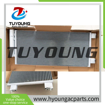 Air Conditioning Condenser fit Chevrolet Cavalier 2019-; size: 700*305.6*16 mm;  inset fitting: Ø8.7mm; outset fitting:  Ø11.8mm;