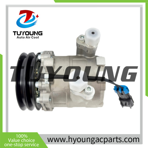 TUYOUNG China supply TM08 2PK 12V 6733655 A/C Compressor fit Bobcat skid steer loaders, track loaders, all-wheel steer loaders, and mini excavators