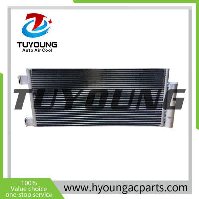 Air Conditioning Condenser fit Chevrolet Cavalier 2019-; size: 700*305.6*16 mm;  inset fitting: Ø8.7mm; outset fitting:  Ø11.8mm;
