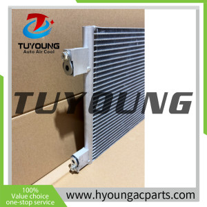 Air Conditioning Condenser fit Chevrolet Cavalier 2019-; size: 700*305.6*16 mm;  inset fitting: Ø8.7mm; outset fitting:  Ø11.8mm;