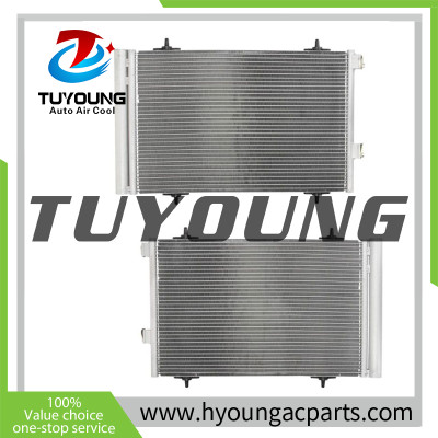 automotive air conditioning condenser fit Peugeot 508 2010-, Citroën C5 2008- 9684993080 9686085780 6455JA 6455JC 940189 size: 555*338*16 mm