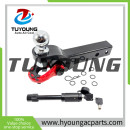 Hot-selling, low-priced 4x4 off-road aluminum trailer hitch receiver shackle with D-ring and locking pin (includes two keys).