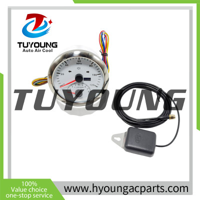 52mm 3-in-1 Voltmeter Oil Temperature Oil Pressure Triple Gauge Kit and 85mm GPS Speedometer with Tachometer