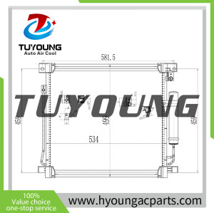 7812-A292 7812A292 Air Conditioning Condenser fit Mitsubishi L200 Triton 2.4 Diesel 2017-2021 size: 534* 499* 16 mm