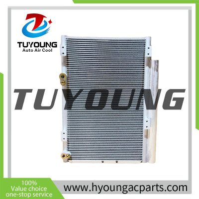 PN# 88460E0210 88460-E0210 vehicle ac condenser with fan fit HINO 700 truck 88460 E0210