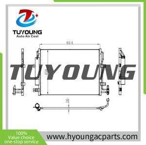 LR018405 air conditioning condenser fit Land Rover Range Rover Mk III 2006-2012 and DISCOVERY 4, size: 614* 458* 16 mm