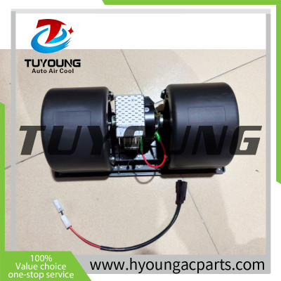 Case IH Tractor auto AC blower fan motor 1977564C2  355190a1, NEW aftermarket Blower Assembly with Resistor; Cab Inner Roof.