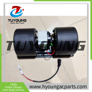 Case IH Tractor auto AC blower fan motor 1977564C2 355190a1, NEW aftermarket Blower Assembly with Resistor; Cab Inner Roof.