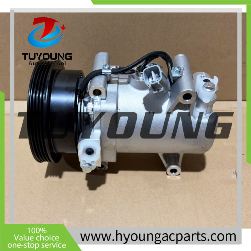 automotive air conditioning compressor with sensor for Toyota Tercel 1988; TV12, 4pk, 12v;