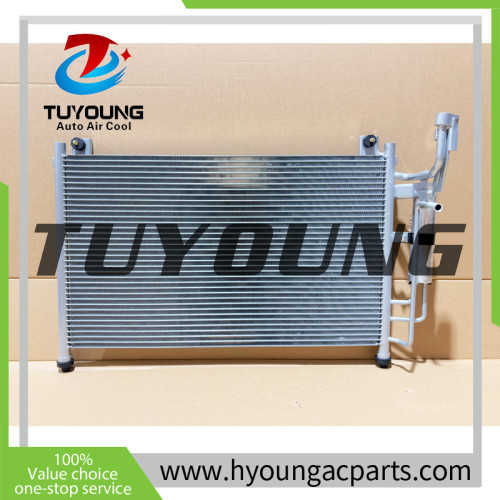 DF7161480A DF71-61-480A DF7161480B DF7161480C DFY16148Z DFY16148ZA air conditioning condenser fit Mazda 2 2011-2015 size: 615*350*16 mm, R12 port