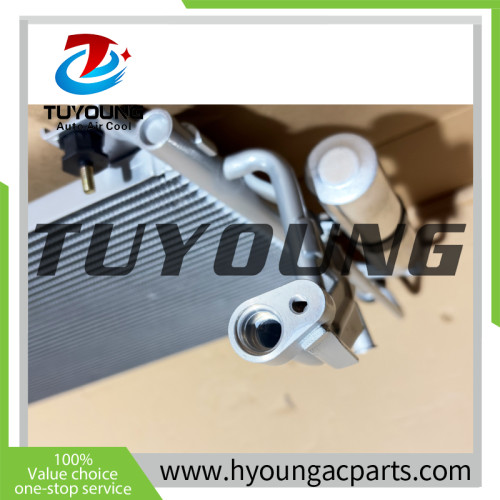 DF7161480A DF71-61-480A DF7161480B DF7161480C DFY16148Z DFY16148ZA air conditioning condenser fit Mazda 2 2011-2015 size: 615*350*16 mm, R12 port