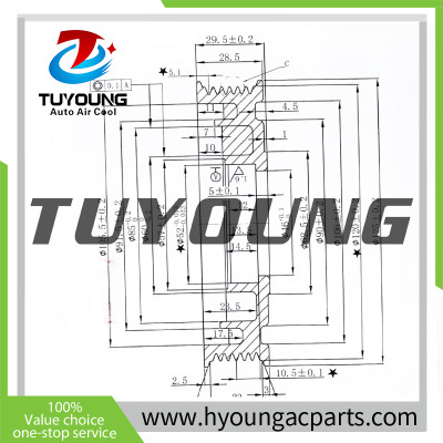 Auto AC Compressor Clutch fit Toyota Corolla