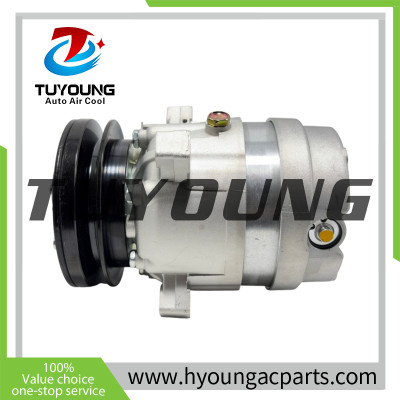 V5 1PK 12V 132mm A/C Compressor 2208-6012B 22086012B for Hyundai Excavator R200W-7 Komatsu Doosan Daewoo Excavator B55W-1, B55W-2, DX35Z, DX53W, DX55, DX55W