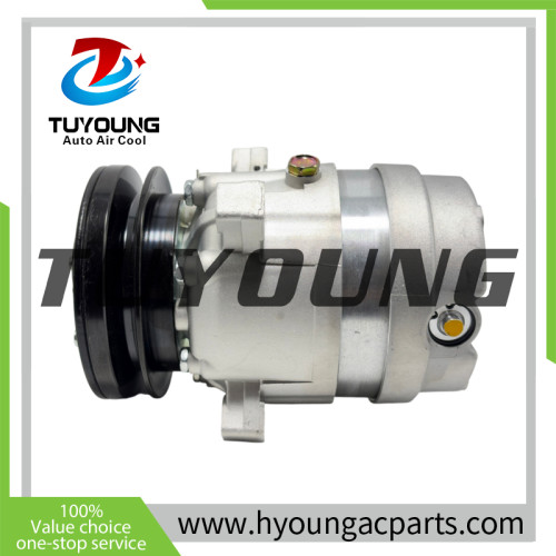 V5 1PK 12V 132mm A/C Compressor 2208-6012B 22086012B for Hyundai Excavator R200W-7 Komatsu Doosan Daewoo Excavator B55W-1, B55W-2, DX35Z, DX53W, DX55, DX55W
