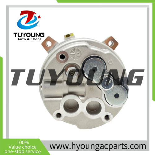 V5 1PK 12V 132mm A/C Compressor 2208-6012B 22086012B for Hyundai Excavator R200W-7 Komatsu Doosan Daewoo Excavator B55W-1, B55W-2, DX35Z, DX53W, DX55, DX55W