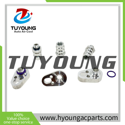 TUYOUNG automotive A/C compressor fitting adapter kit, size 11.97mm; 16.65mm