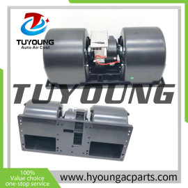 24V heavy-duty vented HVAC blower motor with resistor fit Caterpillar wheel loaders, articulated dump trucks, off-highway trucks, motor graders 4532441 453-2441
