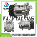 heavy-duty automotive air conditioning compressor Sanden SE7H15 102787, Dual A-groove, 24V, JD-type rear head cover