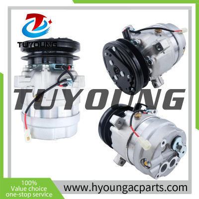 11M9-90200 11M990200 12V V5 1PK 130mm A/C Compressor fit Hyundai Excavators R55-9 R55-9A R60CR-9 R80CR-9A; Case Excavators CX57C CX60C