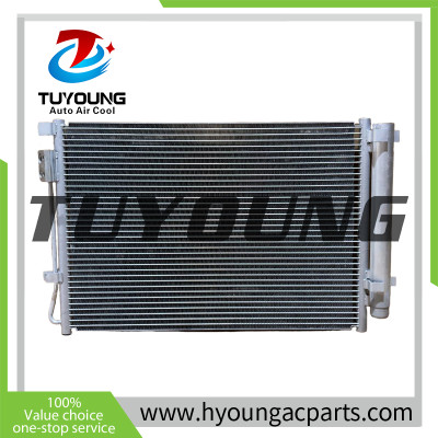 For Kia Rio 2013–2023 Hyundai Accent Kia K3 auto ac condenser 97606h9000 97606-H9000 with ORING flange and studs M8 12mm
