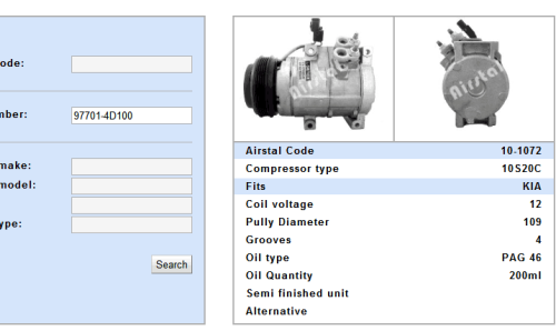 High quality auto parts A/C compressor 10S20C for Kia Grand Carnival 97701-4D100 447260-6111 447260-6112