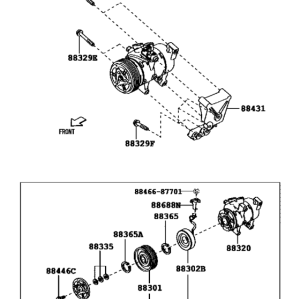 -- Auto AC Compressor for Toyota AVANZA 88320-BZ280