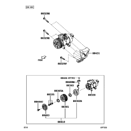 -- Auto AC Compressor for Toyota AVANZA 88320-BZ280