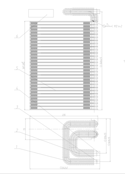 Auto AC Evaporators Claas Axion/Celtis Typ 547/557/567/617/657/697/810/820/830/840/850/930/426/436/446/456 52496666 6005029037 62052611A