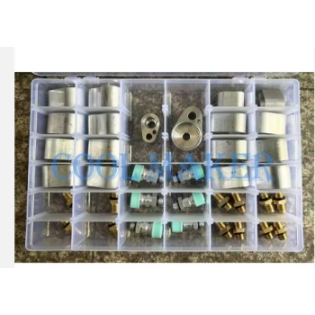 Automotive air conditioning AC hose leak test connector