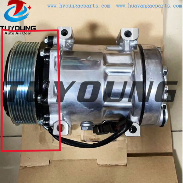 Auto ac compressor clutch for Case-IH Caterpillar Tractor 4021 2992212 3004277 3952123 299-2212 395-2123 SD7H15 8PK 12V