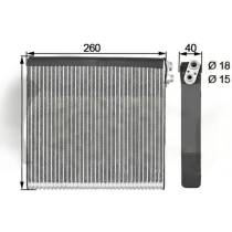 LHD 8850102180 8850147040 8850147041 Toyota Prius Corolla AC Evaporators 260*255*40mm EV 939807PFXC EV1782FP 88501-07040  88501-47030  88501-05080