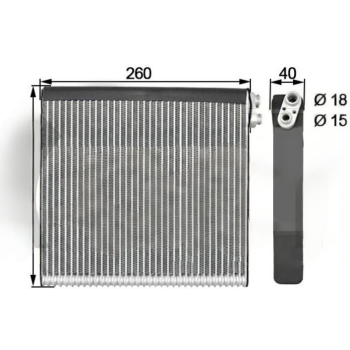 LHD 8850102180 8850147040 8850147041 Toyota Prius Corolla AC Evaporators 260*255*40mm EV 939807PFXC EV1782FP 88501-07040  88501-47030  88501-05080
