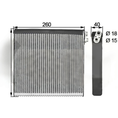 LHD 8850102180 8850147040 8850147041 Toyota Prius Corolla AC Evaporators 260*255*40mm EV 939807PFXC EV1782FP 88501-07040  88501-47030  88501-05080