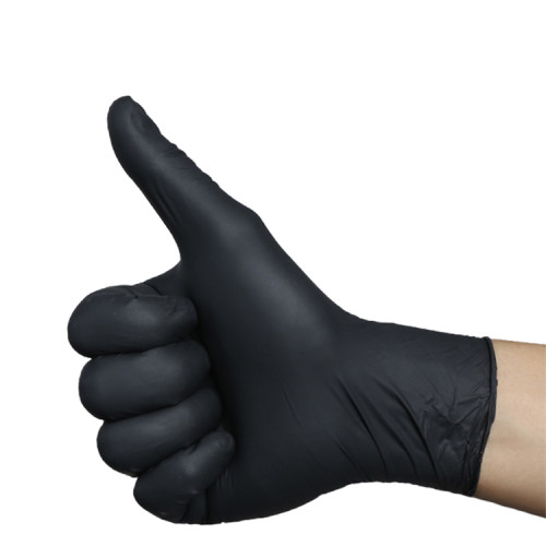 En374-2 Green Chemical Resistant Safety Work Nitrile Gloves, Acid Alkali Oil Proof Hand Rubber Gloves