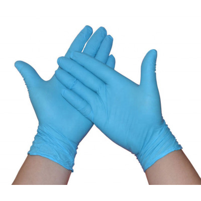 9 mil 6 mil blue black nitrile exam hand gloves examination use clean hands gloves