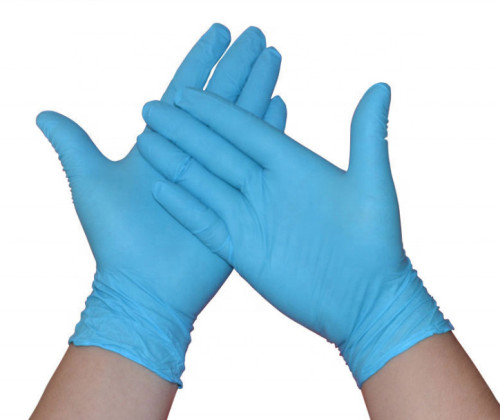 9 mil 6 mil blue black nitrile exam hand gloves examination use clean hands gloves