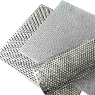 Perforated Sheet Sintered With Wire Mesh Laminate