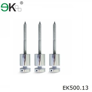 self tapping wall mount stainless steel glass standoff