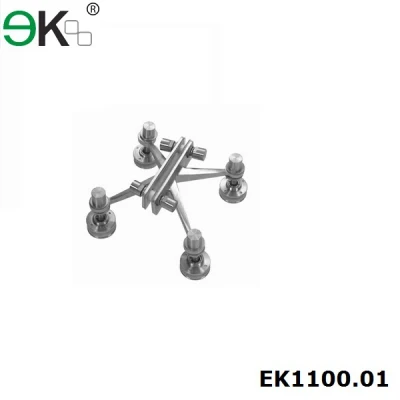 four way spider fitting with fin and routels