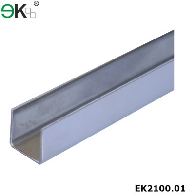 stainless steel u channel glass for handrail