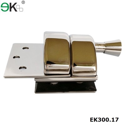 stainless steel spring loaded glass door latch