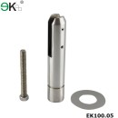 Round pool spigot for baluster fence
