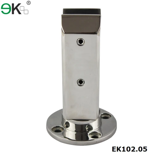 square glass spigot deck mount