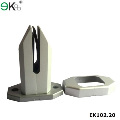 aluminium base plate frameless glass balustrade spigots