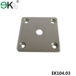 stainless steel square deck mount spigot base plate