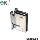 spring loaded wall to glass shower door hinges
