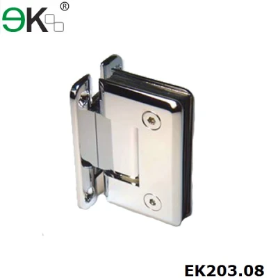 spring loaded wall to glass shower door hinges